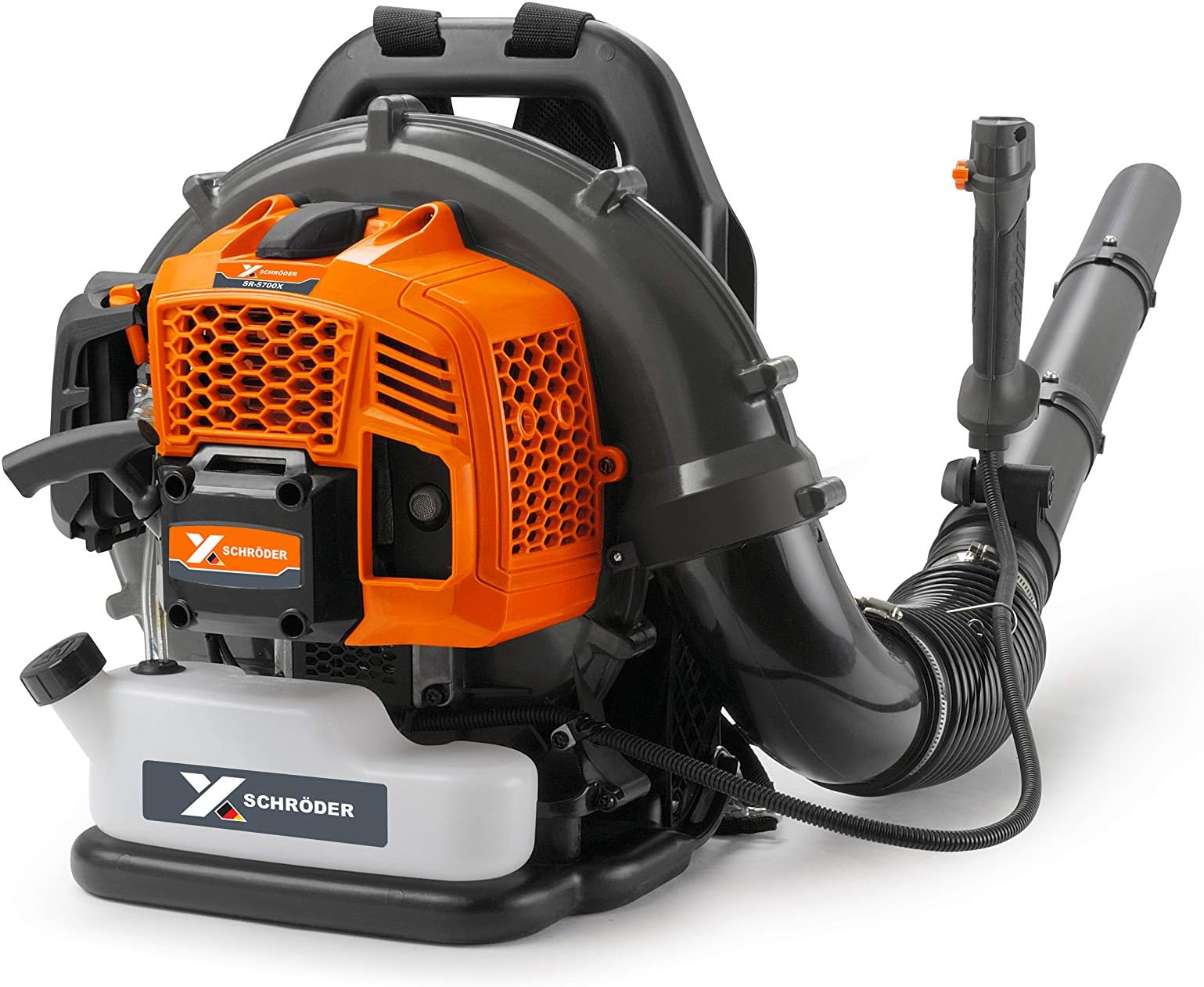 Model: SR-5700X Schröder Germany Industrial Backpack Leaf Blower 5-Year Warranty