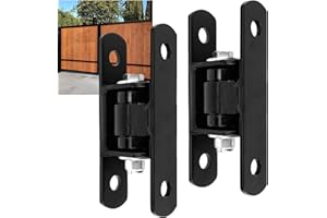 UCDOET Heavy Duty Upgraded Sealed Bearing Gate Hinges, Adjustable Pivot Gate Hinge Heavy Duty, Bolt/Weld on Hinges for Large Heavy Driveway Trailer Swinging Gates up to 1000 Lbs -CI3700(1pair) 7.5" L