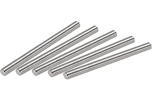 uxcell 15Pcs M6 x 70mm Fully Threaded Rod 304 Stainless Steel Right Hand Threads,M6-1.0 Thread Pitch