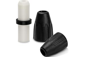 GIOKYI Sandblasting Nozzle Accessory Packet for AS118 Sandblaster Gun Kit Compatible with LE LEMATEC, Sandblaster Parts Includes 1 Ceramic Nozzle, 2 Dust Covers