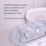 Tommee Tippee Supersteam Electric Steriliser 6 Bottles 5-Minute Cycle White view 5