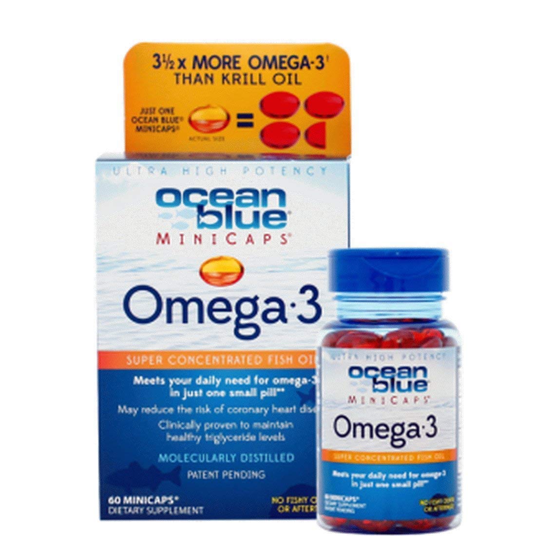 Ocean Blue Professional Omega 3 MiniCaps with Vitamin D3