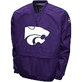 Franchise Club Men's Big Logo College Windshell V-Neck Pullover Jacket