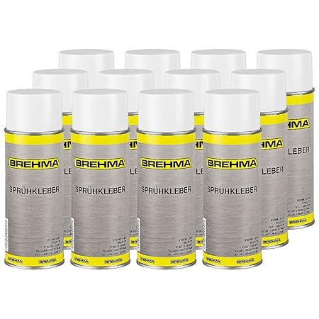 12x BREHMA Sprühkleber extra Stark Kontaktkleber