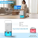 PureMate 1400ml Electric Dehumidifier Ultra Quiet Auto Shut Off LED view 4