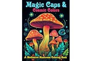 Magic Caps & Cosmic Colors: A Meditative Mushroom Coloring Book for Stress Relief & Calm