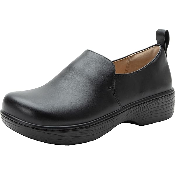 Amazon.com | Alegria Womens Merle Slip On Leather Comfort Flat