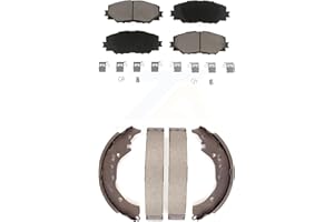 Transit Auto Front Rear Ceramic Brake Pads And Drum Shoes Kit Replacement For Toyota Corolla Scion xD KCN-100329