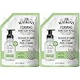 J.R. Watkins Foaming Hand Soap Refill, Moisturizing Foam Hand Wash, Formulated with Plant-Based Cleansers, Alcohol-Free, Crue