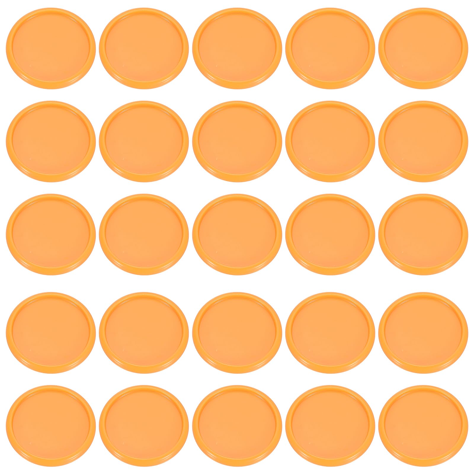 PATIKIL 35mm 1-1/2" Orange Plastic Round Book Binding Discs, 55 Pcs Discbound Expansion Discs Plating Round Binder Rings for DIY Notebook Planner