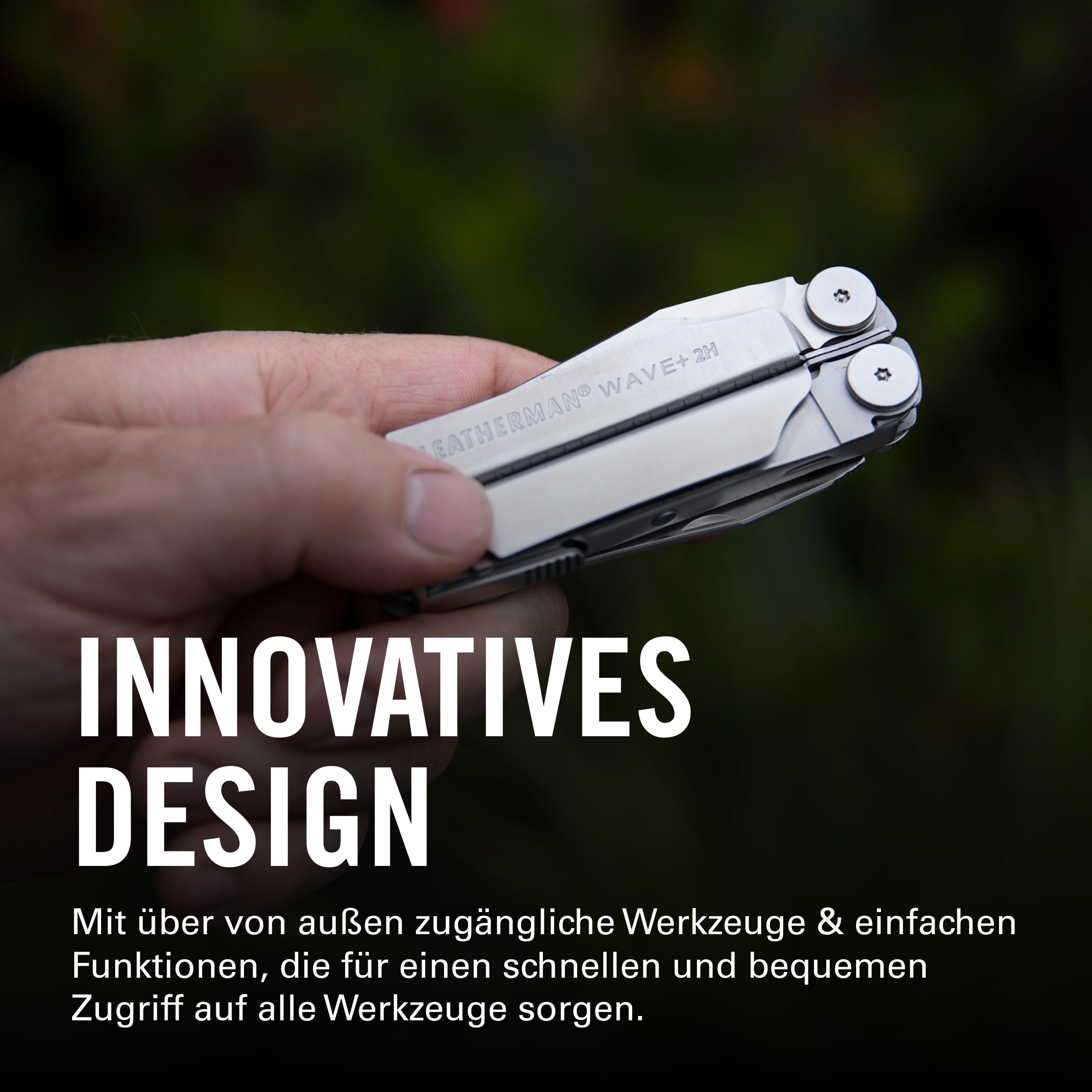 Leatherman 2H Wave+ Multi-Tool - 18-in-1 Hochleistungs-Edelstahlwerkzeug mit Klingen, Zangen und Drahtschneidern - Camping Zubehör - Edelstahl 3