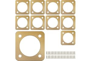 BIGJVBFV 10Pcs Bird House Guard with Copper Portal 1 1/2 Inch Opening Rustproof Metal Bluebird House Predator Guard with Screw Sturdy Bird House Hole Protector Guard for Outdoor