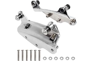 Eumti 4-Point Docking Hardware Kit for Harley Touring 2009-2013,Custom Quick Release Luggage Rack Backrest Replacement 54205-09A Chrome Fit for CVO Road King Street Road Electra Glide