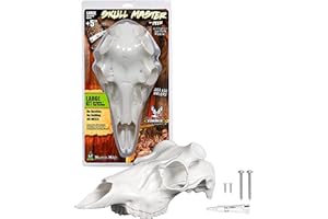 MOUNTAIN MIKE'S REPRODUCTIONS Mountain Mike’s White Skull Master Antler Mounting Kit | Compatible with Harvested and Shed Antlers | for Antlers Over 5" Antler Base (Large)