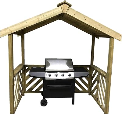 Anchor Fast Exmouth BBQ Wooden Shelter FSC Certified Pine Heavy Duty