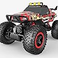 NQD RC Cars Remote Control Car 1:14 Off Road Monster Truck, 4WD Dual Motors Flashing Light Rock Crawler, 2.4Ghz All Terrain Hobby Truck for Kids