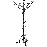Amazon Com 9 Arm Floor Standing Candelabra Taper Silver
