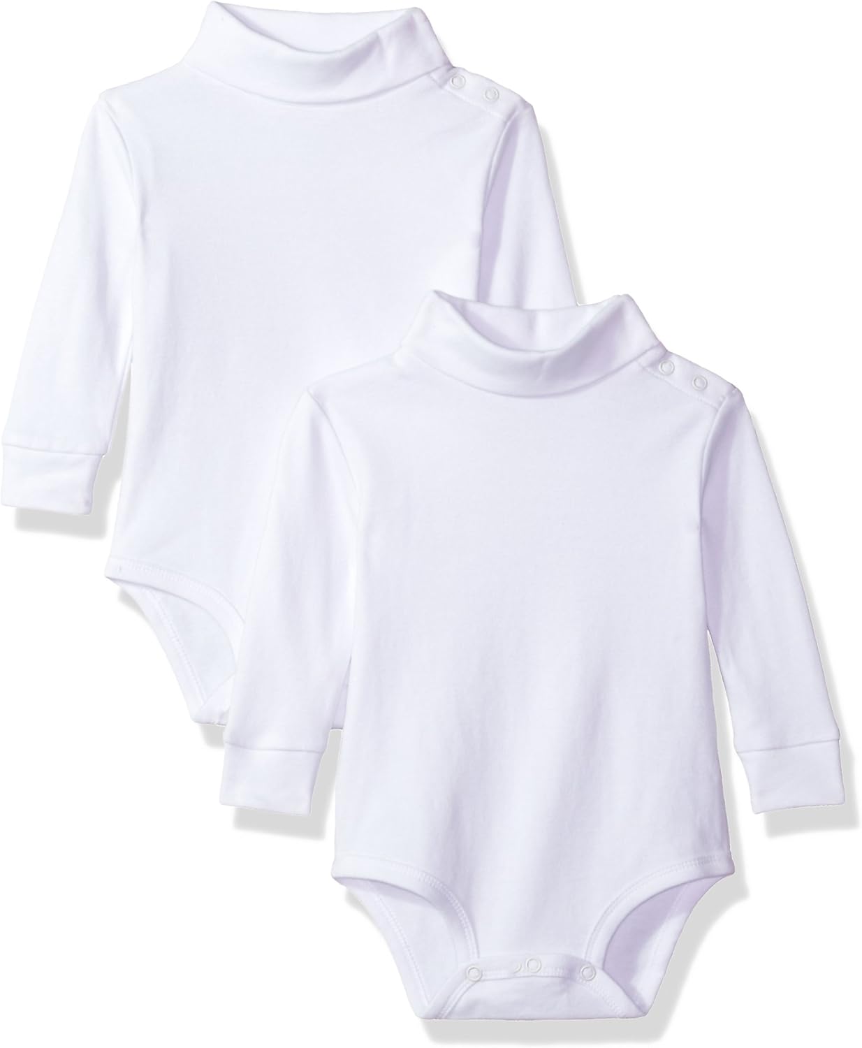 2 Pack Turtleneck Long Sleeve Bodysuit: Clothing
