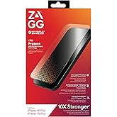 ZAGG InvisibleShield Glass XTR3 iPhone 16 Plus / 15 Plus Screen Protector - Blue-Light Filtration, 10X Stronger, Scratch & Smudge-Resistant Surface, Edge-to-Edge Protection, Install Tray Included