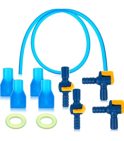 Lot de 4 valves de rechange pour Camelbak, embout buccal en silicone avec 2 connecteurs traversants, 2 joints toriques, tuyau d'eau pour poche d'hydratation Camelbak, fournitures de cyclisme et de Lot de 4 valves de rechange pour Camelbak, embout buccal en silicone avec 2 connecteurs traversants, 2 joints toriques, tuyau d'eau pour poche d'hydratation Camelbak, fournitures de cyclisme et de
