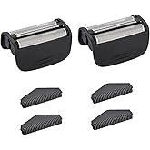 2PACK（BLACK）Replacement Head and Cutter Assembly Compatible with Remington PF7400, PF7500, and PF7600 Foil Shavers