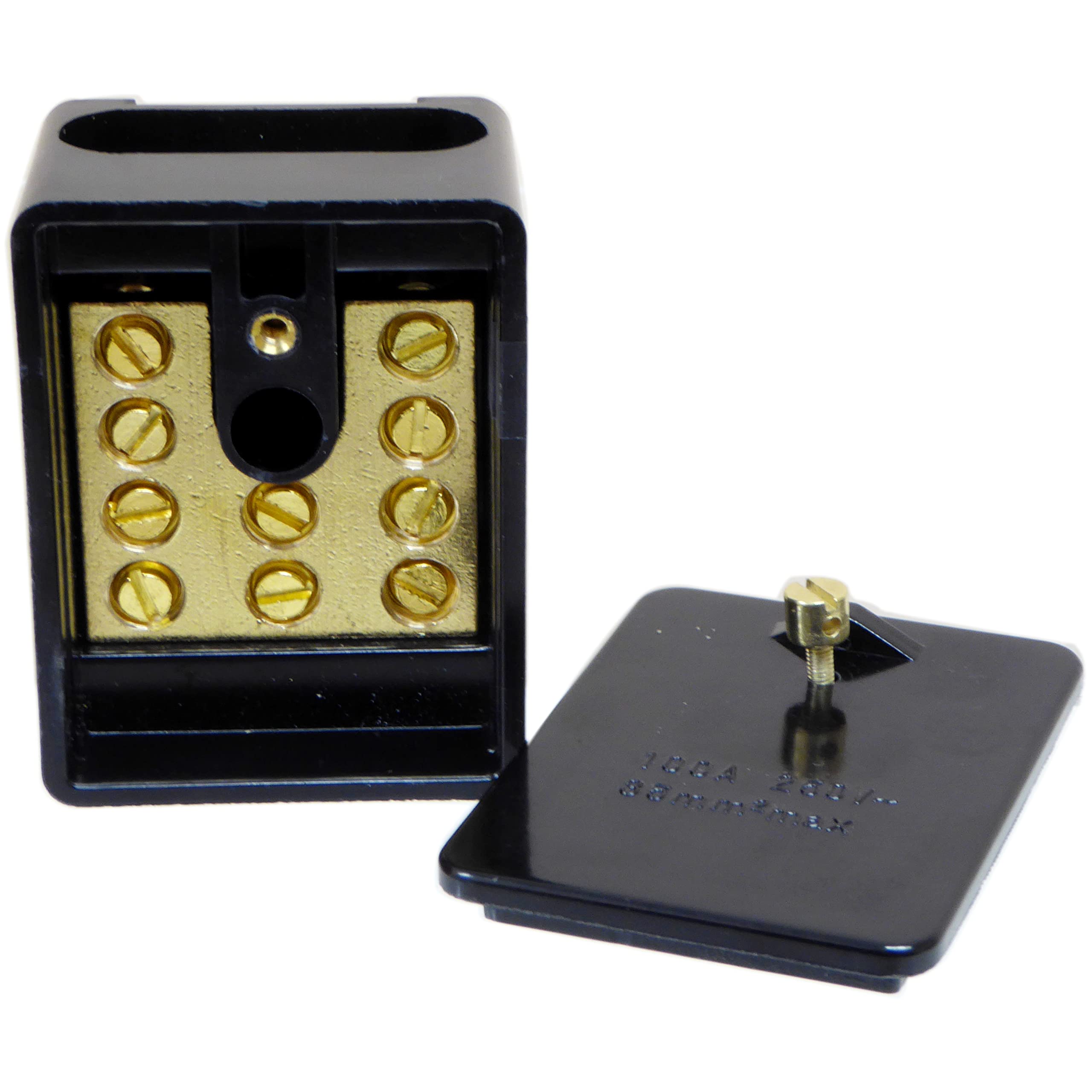 100 Amp 5 Way Link Block Single Pole ISCO Type Connector Junction Box for Max. 35mm² Cables