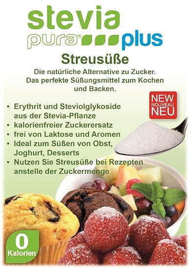 Streusüße | steviapuraPlus Zuckerersatz - 5kg ...
