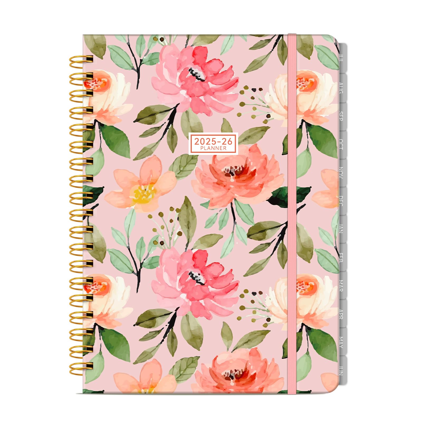 Photo 1 of Planner 2025-2026 Planner Weekly and Monthly, Jul. 2025 – Jun. 2026 Hardcover Calendar Planners 2025 for Women Spiral Bound Inner Pocket Pad, 8”×10”