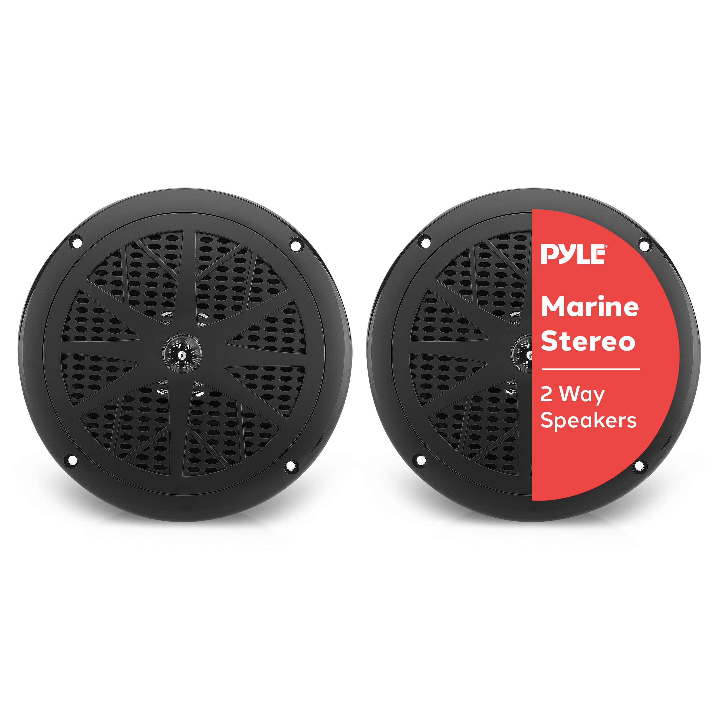 Pyle PLMR61B 120W 6.5 inch Dual Cone Marine Speaker - Black