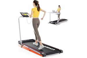 Walking Pad with Incline, RUNIMON 6 in 1 Folding Treadmill for Home & Office,7.5MPH Under Desk Treadmill,Portable Compact Tre