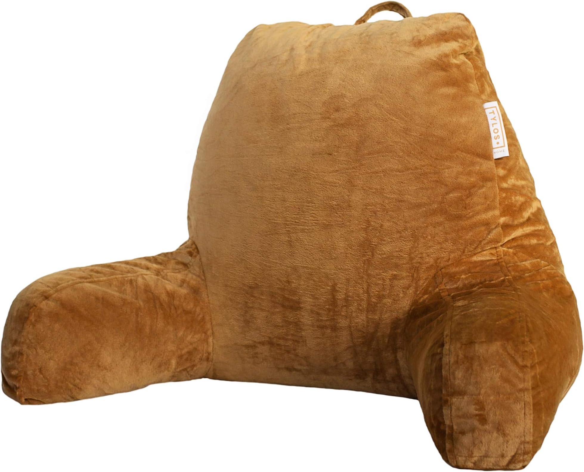 New 2018 Reading Pillow with Two Covers Pack – Pillow with Arms - Removable and Washable Velour Cover - Shredded Foam Back Support Cushion for Adults Teens Kids