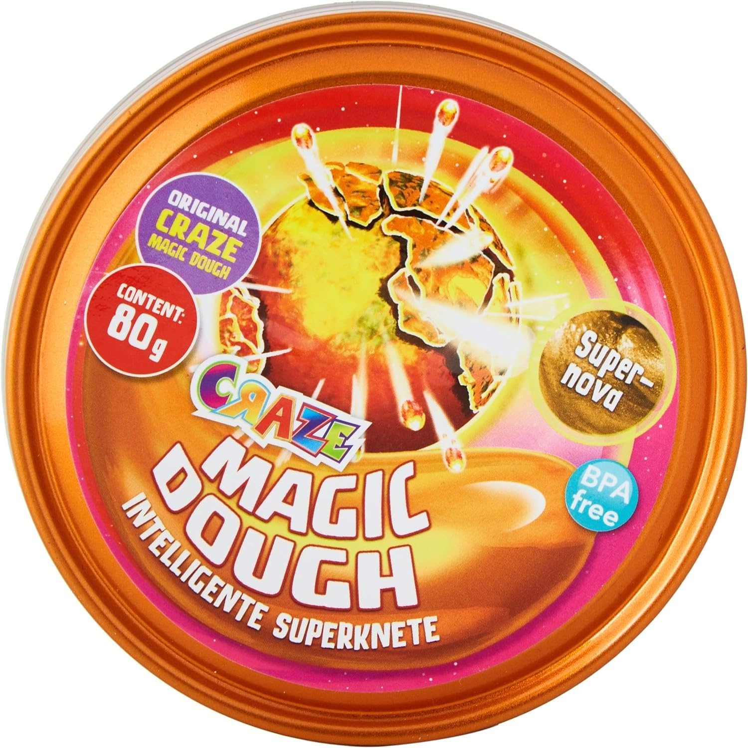 Craze Magic Dough Galaxy intelligent dough set 70 g plasticine 6 variants space edition children's dough modelling clay - dough from 3 years 17098