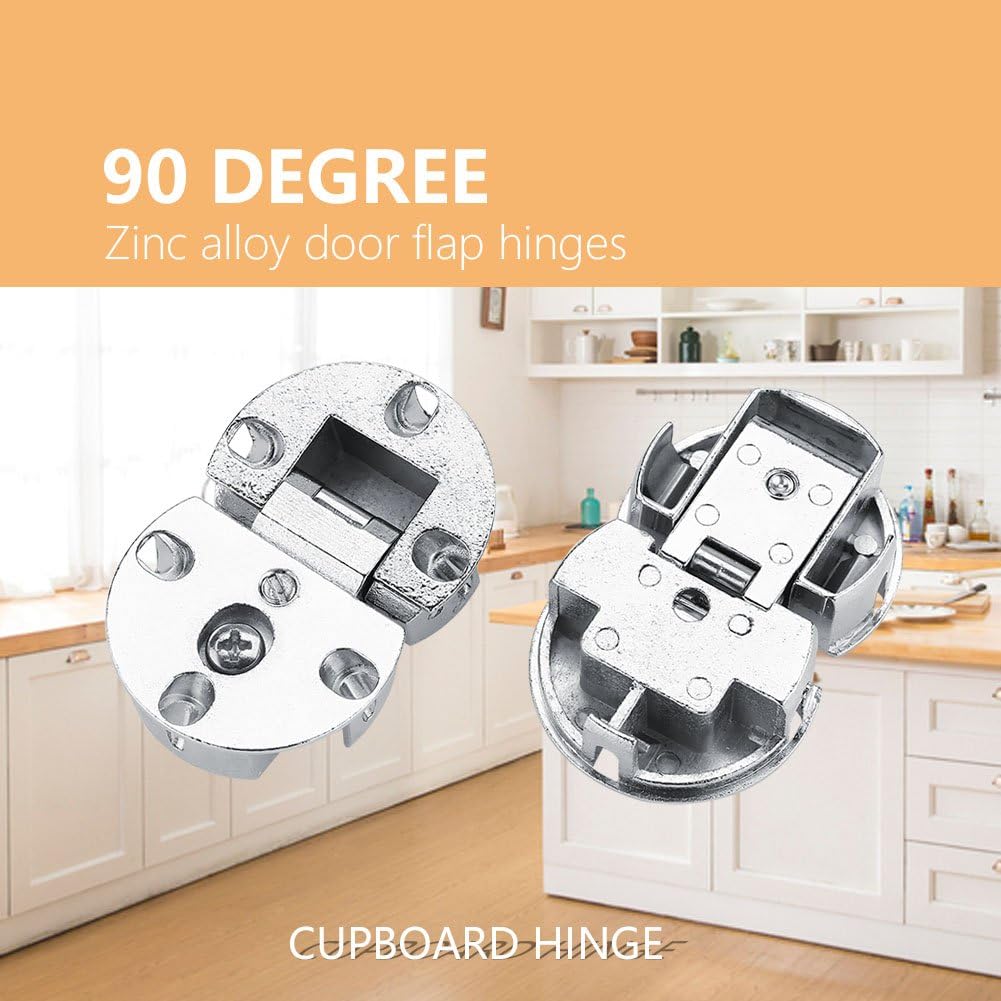 Raguso Folding Flip Top Hinge 2Pcs 90 Degree Zinc Alloy Door Flap Hinges Kitchen Bedroom Cupboard Cabinet Furniture HardwareHome hardware - Image 3