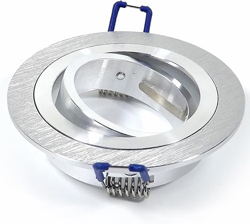Support Spot Rond Encastrable Orientable Aluminium Brosse Aluminium Brosse Sans Douille Amazon Fr Cuisine Maison