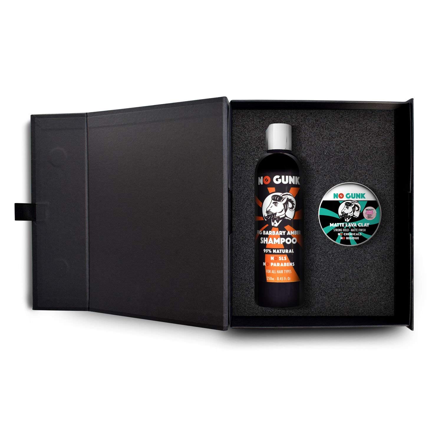 NO GUNK All-Natural Grooming Gift Set (Amber)