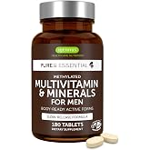 Igennus Methylated Multivitamin for Men, 22 Actives, 3-Month Supply | Lycopene for Antioxidant Support, Sustained Release, High Potency B12, Pure &amp; Clean, Non-GMO &amp; Halal, 180 Tablets