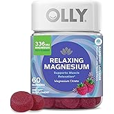 OLLY Relaxing Magnesium Gummies, Supports Muscle Relaxation*, Magnesium Citrate, Raspberry Lavender Flavor, 15 Day Supply - 60 Count