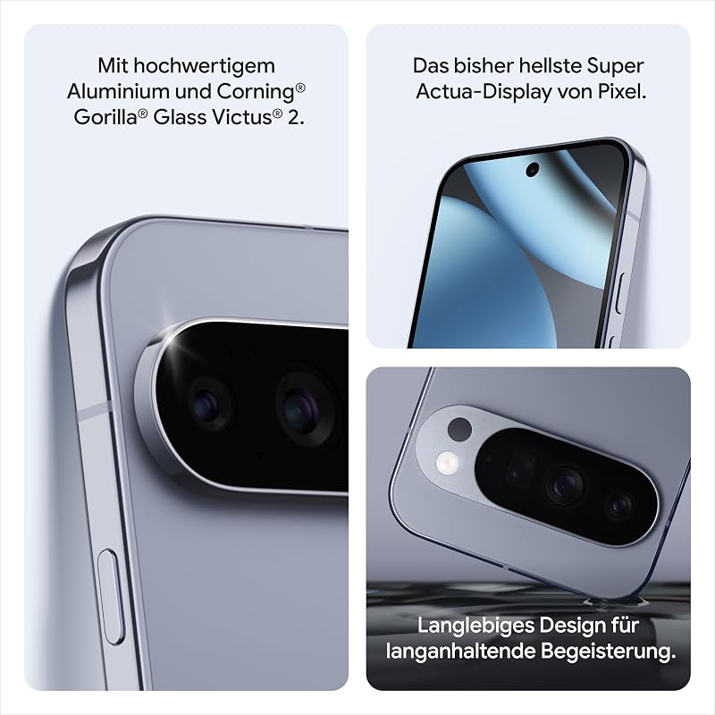 Pixel 10 Pro XL – Android-Smartphone ohne SIM-Lock, mit Gemini, Dreifach-Rückkamera, mehr als 24 Stunden Akkulaufzeit und 6,8 Zoll großem Super Actua-Display – Obsidian, 256GB