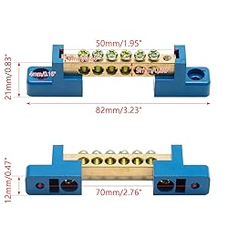Bonsicoky 2Pcs Ground Bus Bar Terminal