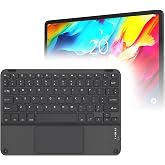 BoxWave Keyboard Compatible with TCL NxtPaper 14 - SlimKeys Bluetooth Keyboard with Trackpad, Portable Slim TouchPad - Jet Black