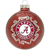 Topperscot Alabama Crimson Tide Glass Ball Christmas Ornament