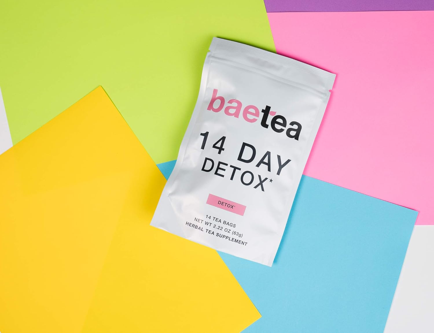Baetea 14-Day Teatox Herbal Detox Tea Supplement with Green Tea & Ginger Root, 14 Tea Bags: Health & Personal Care