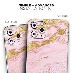 Design Skinz Rose Pink Marble & Digital Gold