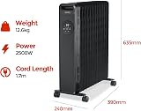 Igenix IG2626BL 2.5kW Oil Filled Radiator 13 Fin Heater with Remote Control view 6