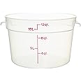 Cambro Camware Translucent Round Food Storage Containers, 12 Quart (RFS12PP) Category: Food Storage Round Containers
