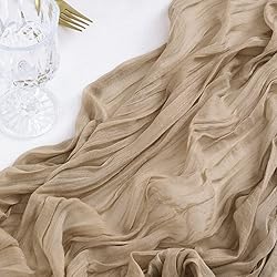 Socomi Cheesecloth Table Runner 10ft Gauze Boho