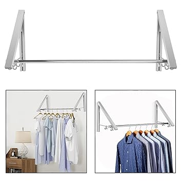 Ofkpo Suspension De Ropa Invisible Multifuncional Varillas De