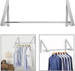 OFKPO Suspensión de Ropa Invisible Multifuncional, Varillas de
