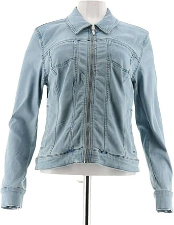 zip up jean jacket