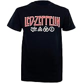 Led Zeppelin Men's Zoso Logo T-Shirt Black Large